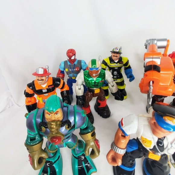 Fisher Price Mattel Rescue Heroes Action Figure 10 pc Lot 1997-2001 - Picture 7 of 9
